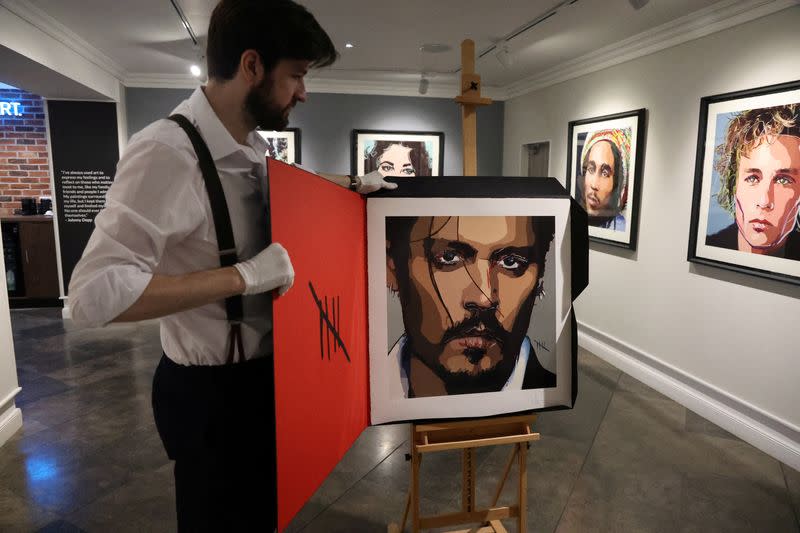 Johnny Depp Has Revealed A Massive Self-Portrait He Painted During His ‘Dark’ Battle With Amber Heard