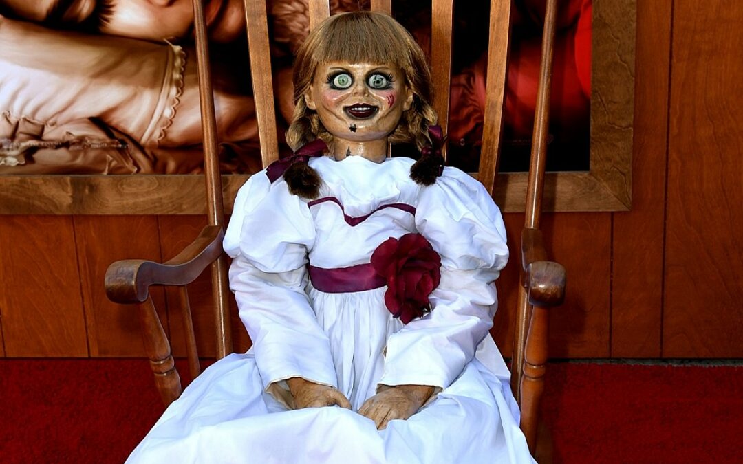 A Woman Shows A Spooky Doll That Inspired Annabelle From The Conjuring With Cameras In Her Attic