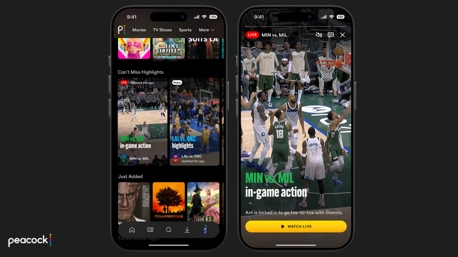 Peacock Releases The 2025–2026 NBA Streaming Experience